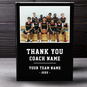 Vielen Dank Coach Card Team Name Fotoblock
