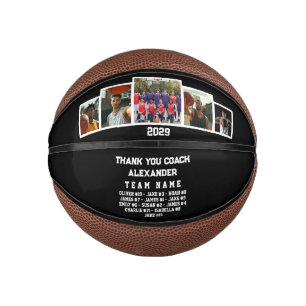 Vielen Dank Coach, Custom 5 Fotos & Teammitglieder Mini Basketball