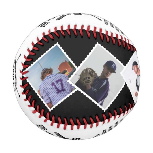 Vielen Dank Coach, Custom 6 Fotos & Teammitglieder Baseball (Vorderseite Links)