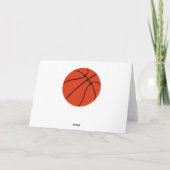 Vielen Dank Coach Dankeschön Karte für Basketballt (Rückseite)