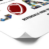 Vielen Dank Coach Football Team Foto Collage Poster (Ecke)