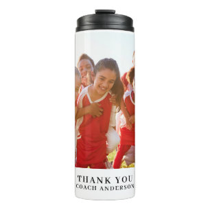 Vielen Dank Coach Foto Name Thermosbecher