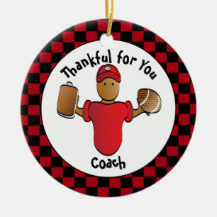 Vielen Dank Coach Geschenk - Personalisiert Keepak Keramik Ornament