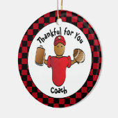 Vielen Dank Coach Geschenk - Personalisiert Keepak Keramik Ornament (Links)