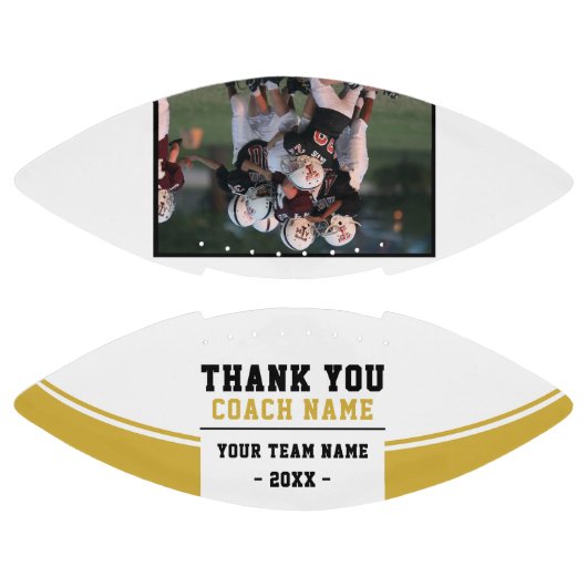 Vielen Dank Coach Geschenkteam Foto & Name Football (Paneele)
