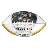 Vielen Dank Coach Geschenkteam Foto & Name Football (Vorderseite)