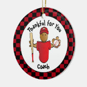 Vielen Dank Coach Holiday Geschenk - Personalisier Keramik Ornament (Links)