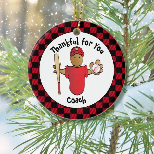 Vielen Dank Coach Holiday Geschenk - Personalisier Keramik Ornament
