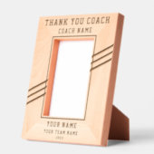 Vielen Dank Coach Player Name Team Sports Geätzte Rahmen (Links)