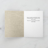 Vielen Dank Coach Rustic Baseball Foto-Karte Dankeskarte (Innenseite)