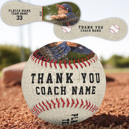 Vielen Dank Coach Rustic Team Name Number Foto Baseball