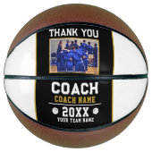 Vielen Dank Coach Sign Team Foto Basketball (Vorderseite)