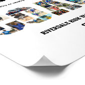 Vielen Dank Coach Sport Team FotoCollage Poster (Ecke)