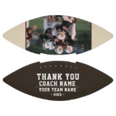 Vielen Dank Coach Team Name Black Foto Football (Paneele)