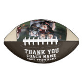 Vielen Dank Coach Team Name Black Foto Football (Vorderseite)