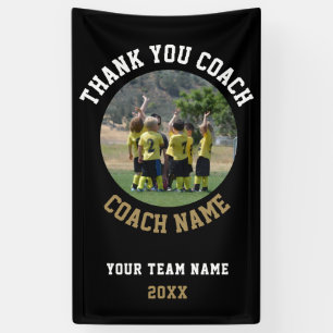 Vielen Dank Coach Team Name Foto Banner