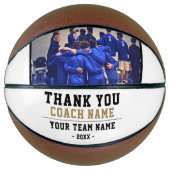 Vielen Dank Coach Team Name Foto Basketball (Vorderseite)