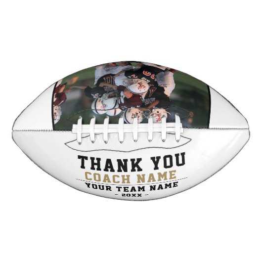 Vielen Dank Coach Team Name Foto Football (Vorderseite)