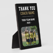 Vielen Dank Coach Team Name Foto Fotoplatte (Seite)