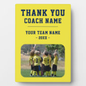 Vielen Dank Coach Team Name Foto Fotoplatte (Vorderseite)