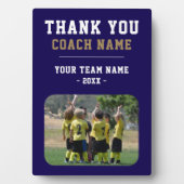 Vielen Dank Coach Team Name Foto Fotoplatte (Vorderseite)