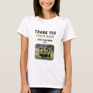 Vielen Dank Coach Team Name Foto Frau T-Shirt