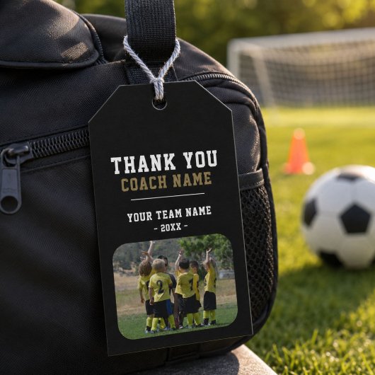 Vielen Dank Coach Team Name Foto Geschenkanhänger