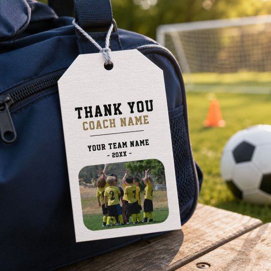 Vielen Dank Coach Team Name Foto Geschenkanhänger
