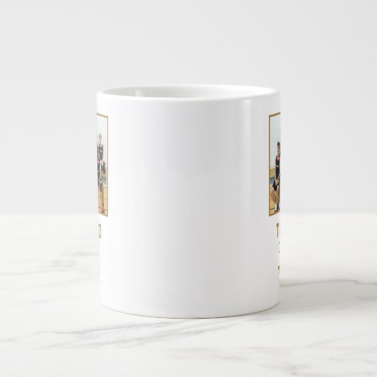 Vielen Dank Coach Team Name Foto Jumbo-Tasse (Vorderseite)