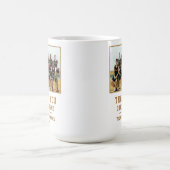 Vielen Dank Coach Team Name Foto Kaffeetasse (Mittel)