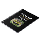 Vielen Dank Coach Team Name Foto Notizblock (Linke Seite)