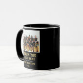 Vielen Dank Coach Team Name Foto Tasse (Vorderseite Links)