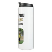 Vielen Dank Coach Team Name Foto Thermosbecher (Nach rechts gedreht)