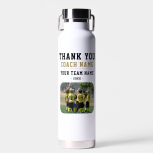 Vielen Dank Coach Team Name Foto Trinkflasche