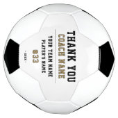 Vielen Dank Coach Team Name Number Fußball (Gedreht)