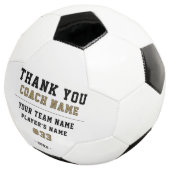 Vielen Dank Coach Team Name Number Fußball (Dreiviertel)