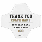 Vielen Dank Coach Team Name Number Fußball (Flach)