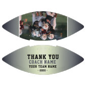 Vielen Dank Coach Team Name Silver Foto Football (Paneele)