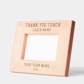 Vielen Dank Coach Team Name Sports Keepake Geätzte Rahmen (Links)