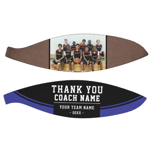 Vielen Dank Coach Team Name und Foto Basketball (Panele)