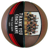 Vielen Dank Coach Team Name und Foto Basketball (Vertikal)