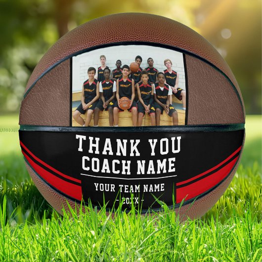 Vielen Dank Coach Team Name und Foto Basketball