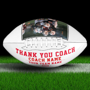 Vielen Dank Coach Team Name und Team Foto Football