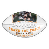 Vielen Dank Coach Team Name und Team Foto Football (Vorderseite)