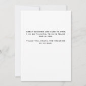 Vielen Dank Coach Yellow Softball Foto Card Dankeskarte (Rückseite)