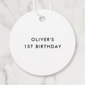 Vielen Dank Colorful Confetti Polka Dots Geschenkanhänger (Rückseite)