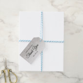 Vielen Dank Corporate Fundraiser Silver Glitzer Geschenkanhänger (Mit Garn)