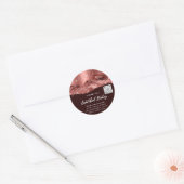 Vielen Dank Cosmetics Logo QR Code Glitzer Strokes Runder Aufkleber (Umschlag)
