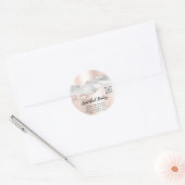 Vielen Dank Cosmetics Logo QR Code Rose Grau Runder Aufkleber (Umschlag)
