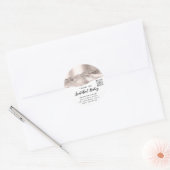 Vielen Dank Cosmetics Logo QR Code Rose Weiß Runder Aufkleber (Umschlag)